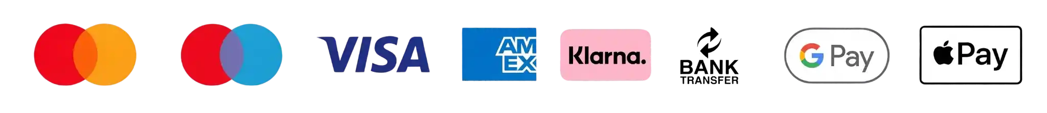 payment methods accepted